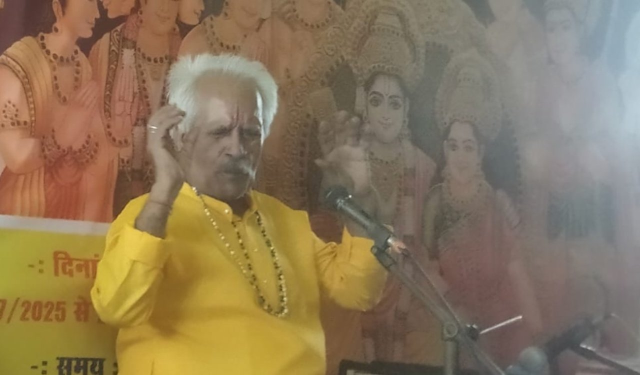 Sri Ram Katha resonates in Simdega during the month of Sawan; grand event to continue until August 25.