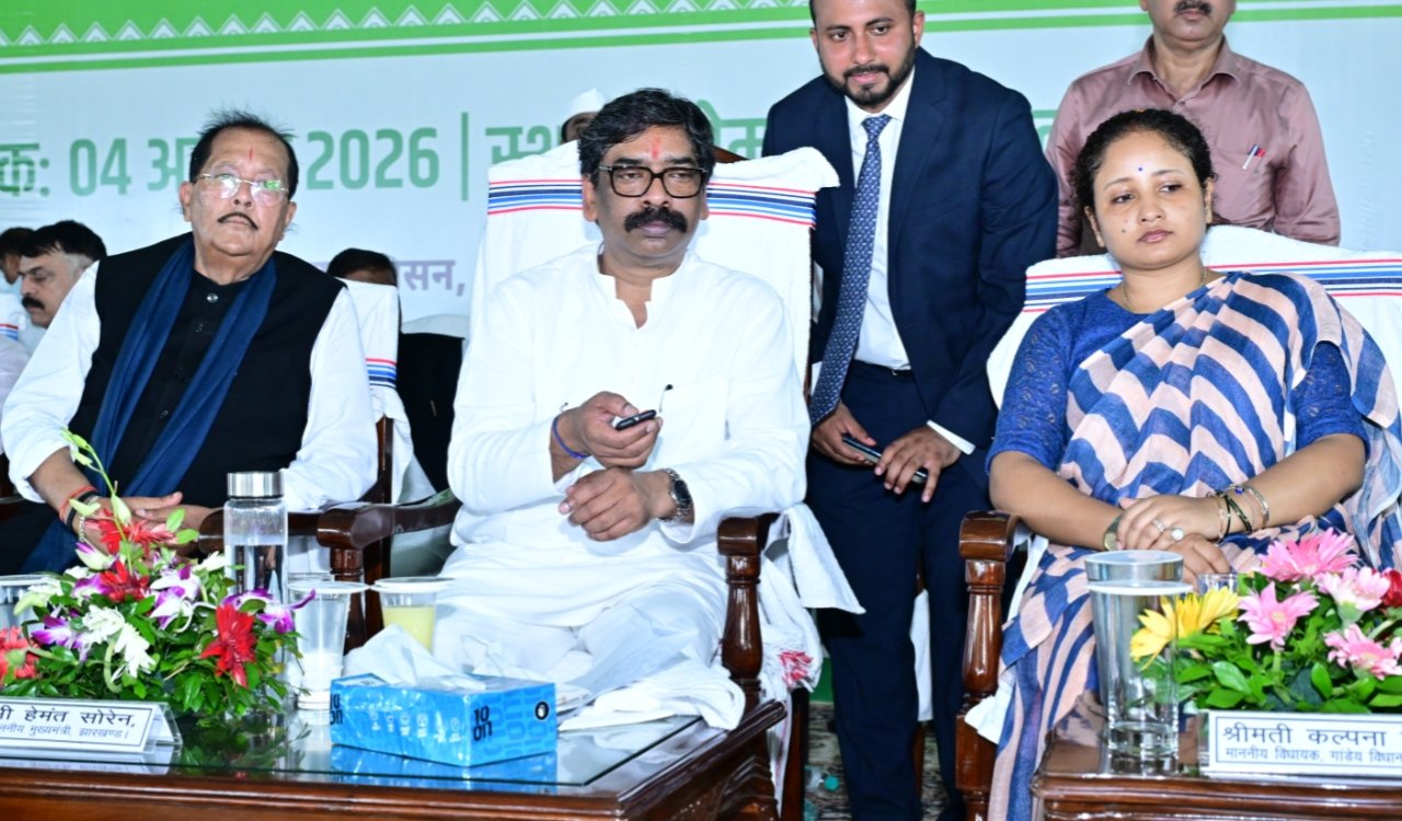 Shibu Soren's statue unveiled in Nemra; projects worth ₹105.2 crore gifted; Chief Minister Hemant Soren reiterates the resolve for struggle and social justice.