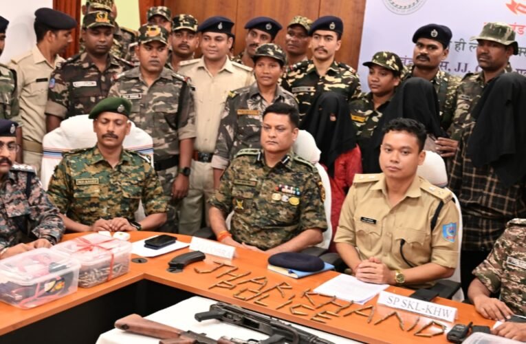 Major success for security forces in Seraikela-Kharsawan: three hardcore Maoists arrested; a large cache of weapons, including an AK-47, recovered.