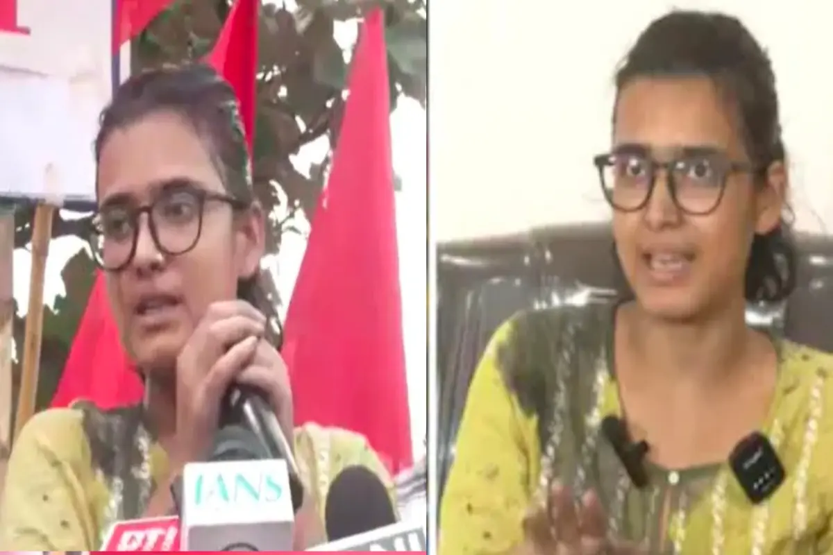 Uproar during the Legislative Assembly gherao; ink thrown at student leader Neha Bora.