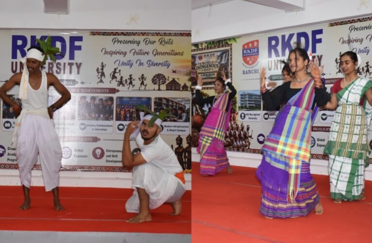 Grand event at RKDF University on World Tribal Day; a vibrant glimpse of tribal culture and heritage was on display.
