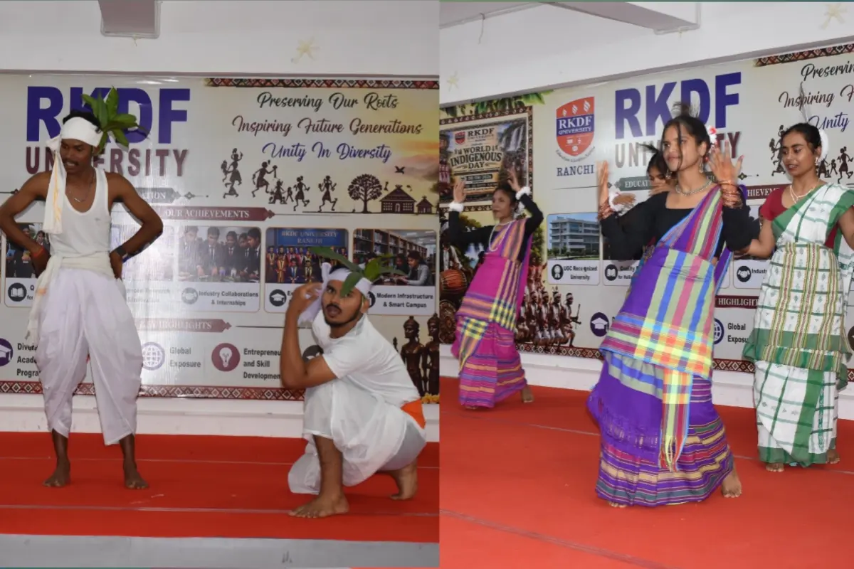 Grand event at RKDF University on World Tribal Day; a vibrant glimpse of tribal culture and heritage was on display.
