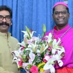 Chief Minister Hemant Soren attended the consecration and installation ceremony of Auxiliary Bishop Anand David Khalkho.