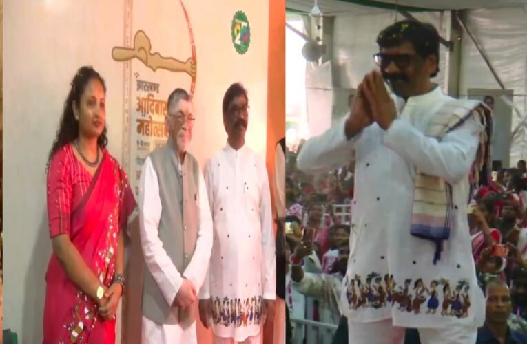The vibrant hues of tribal culture resonated in Morhabadi.