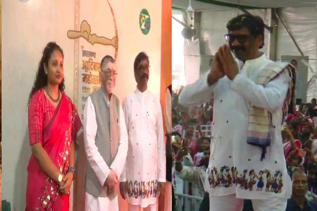 The vibrant hues of tribal culture resonated in Morhabadi.