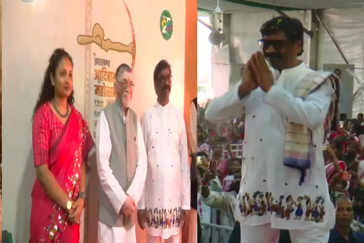 The vibrant hues of tribal culture resonated in Morhabadi.