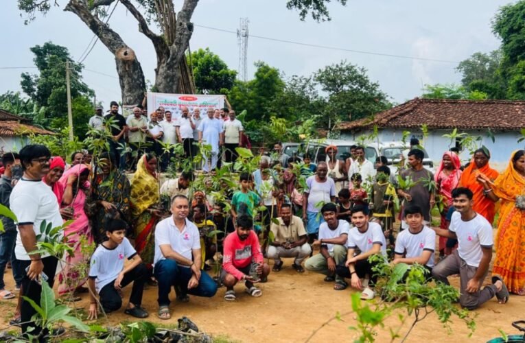 Sarveshwari Samooh distributed 250 saplings in Koinjara, Gumla, and raised awareness among villagers about environmental conservation.