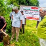 Shri Sarveshwari Samooh distributed and planted 255 saplings in Hutri.