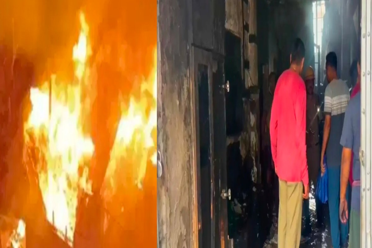 Massive fire at a hotel in Tarapith; 7 dead.