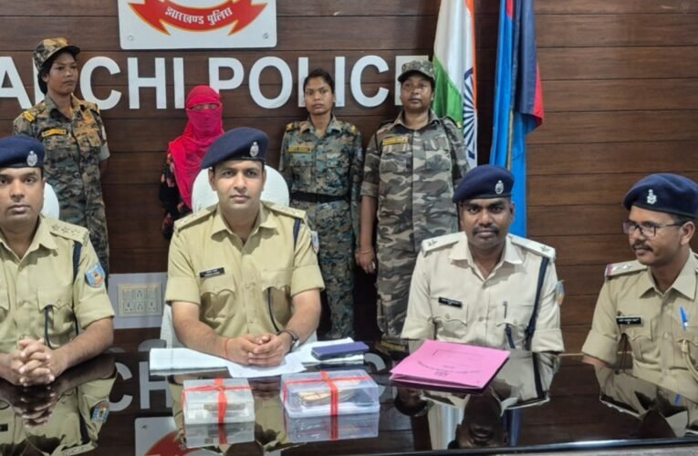 Woman arrested in Ranchi with 89.32 grams of brown sugar; the contraband is valued at five lakh rupees.