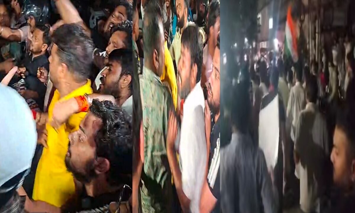 Clash between students and JMM workers in Jharkhand