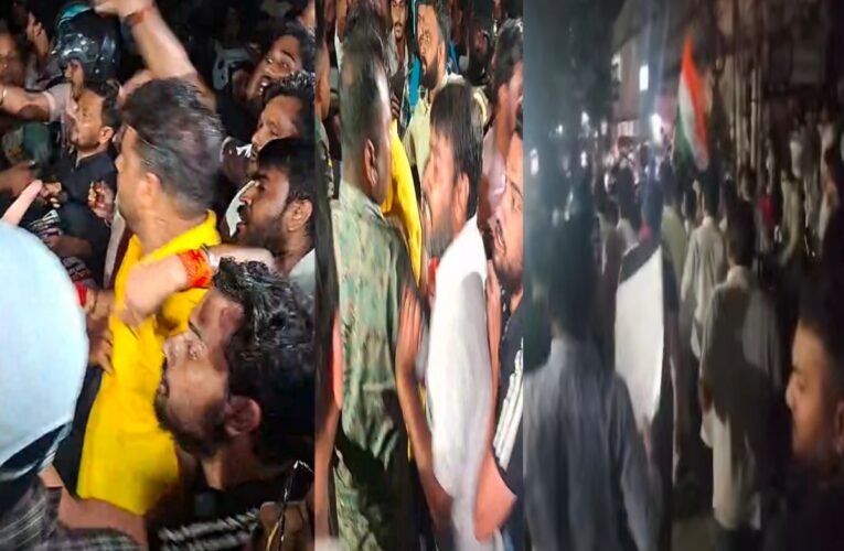 Clash between students and JMM workers in Jharkhand