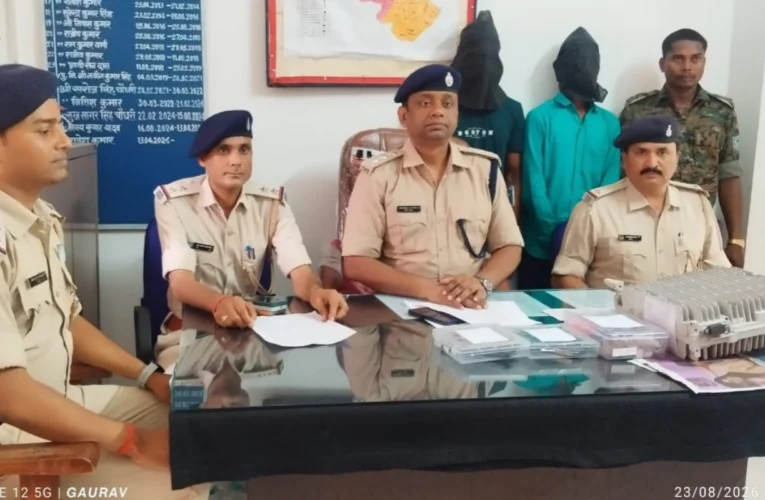 AZNA machine stolen from mobile tower recovered; two accused arrested.