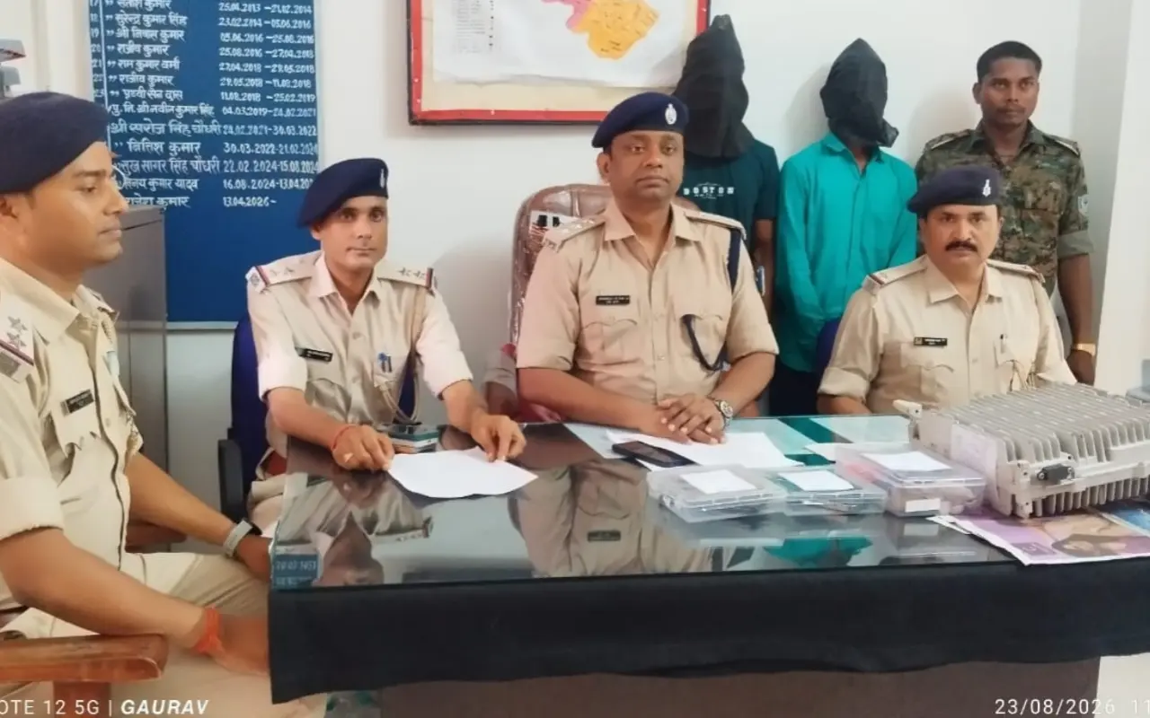 AZNA machine stolen from mobile tower recovered; two accused arrested.