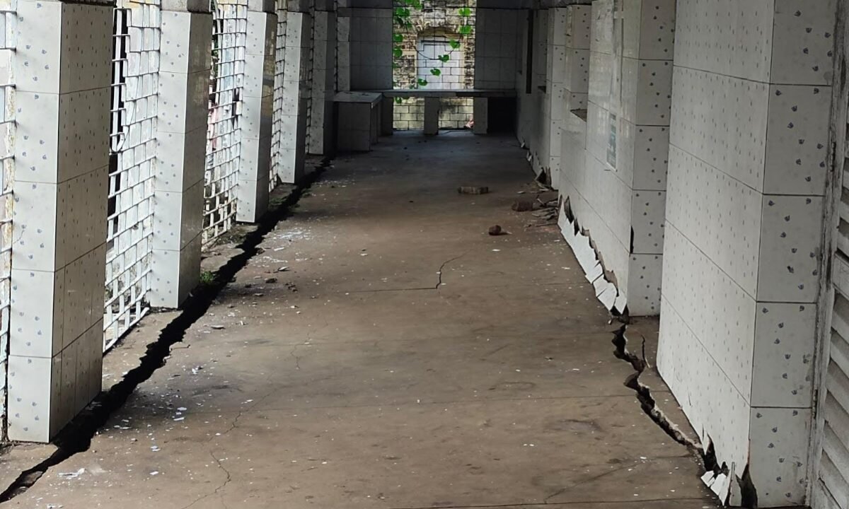 Major land subsidence at CCL hospital in Giridih