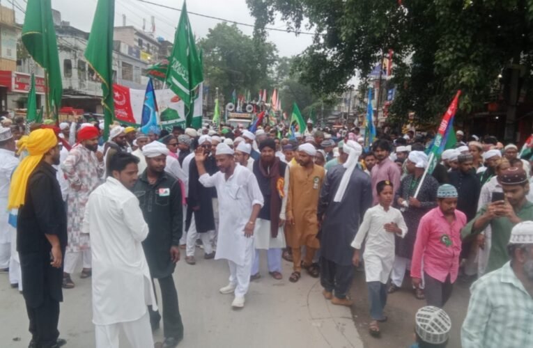 Eid Milad-un-Nabi procession taken out with great fanfare; Municipal Council President and Vice-President extended a welcome.
