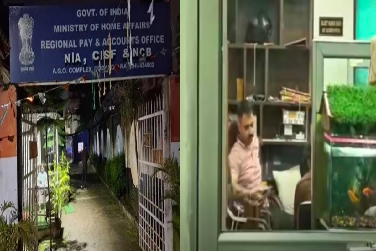 Three CISF accounts officers arrested while accepting a bribe of 48,000.