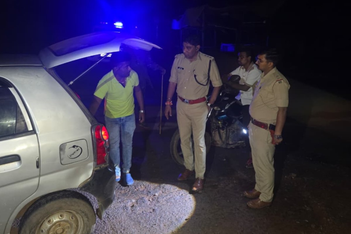 Intensive anti-crime checks conducted at over 25 locations in Ranchi; a drive against drunk driving was also carried out.