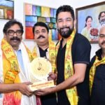 Invitation to Chief Minister Hemant Soren for the Shri Krishna Janmotsav celebration.