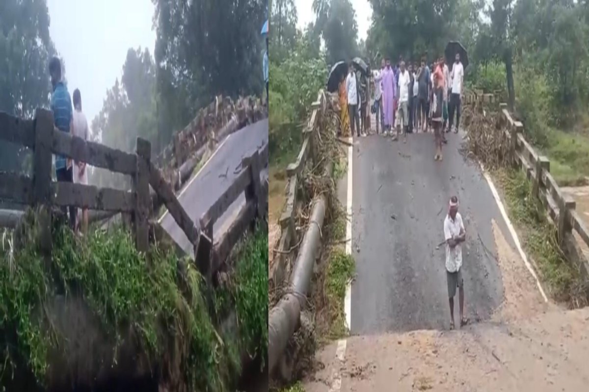 Six-decade-old Rajdanda Bridge collapses in torrential rain.