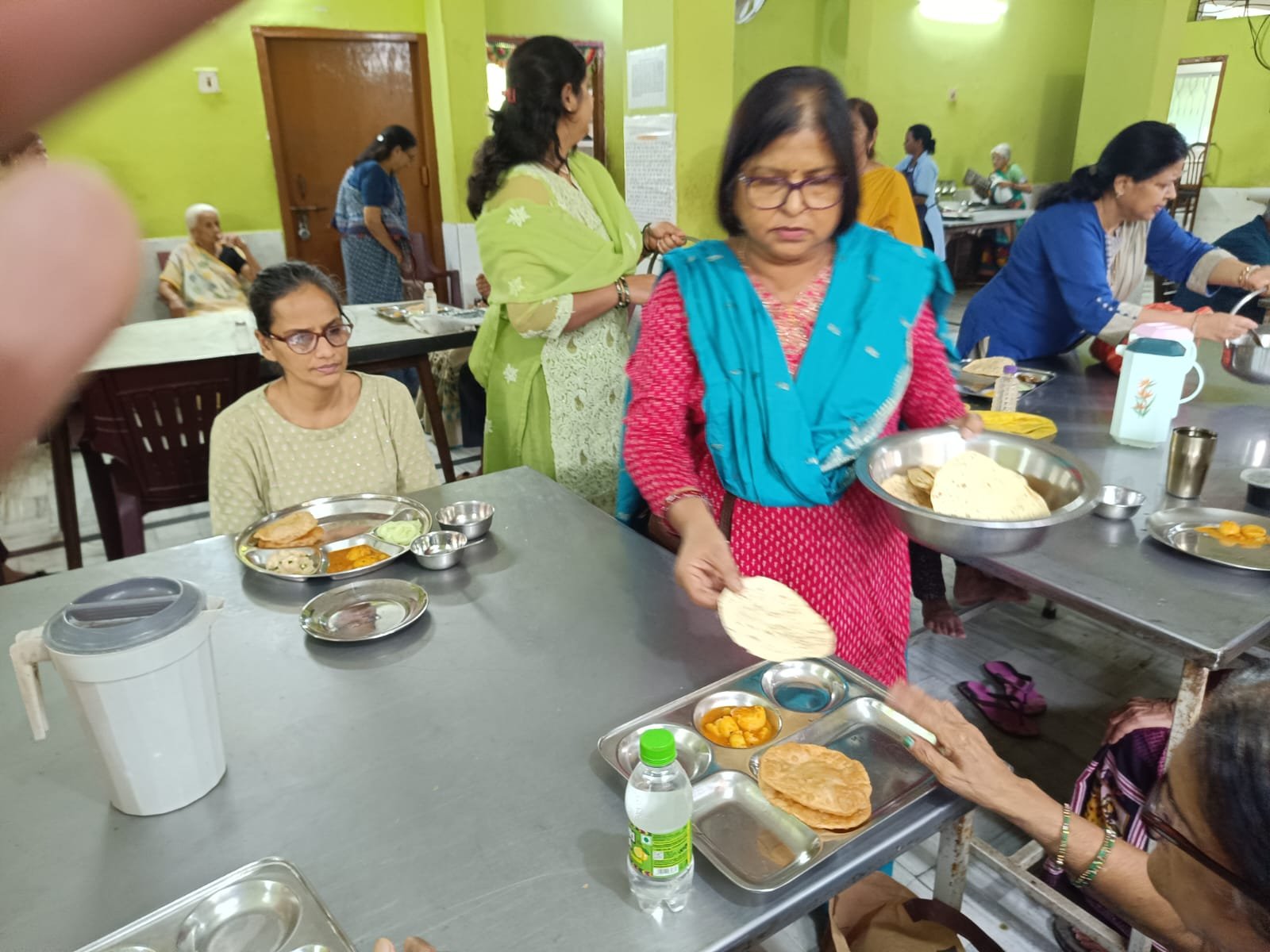 Anupama Prasad spent the day with the elderly at an old age home.