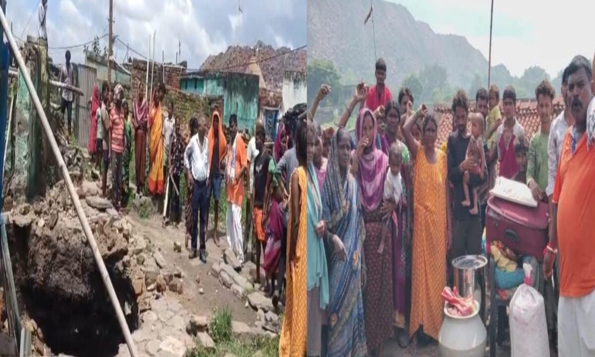 Ground caves in again in Jharia; 182 families face looming danger.