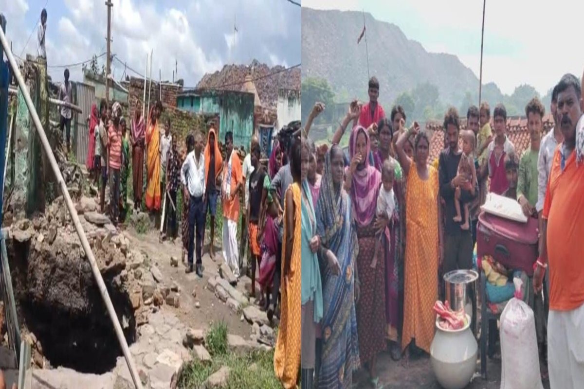 Ground caves in again in Jharia; 182 families face looming danger.