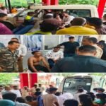 Chatra, a woman doused herself with petrol and set herself on fire