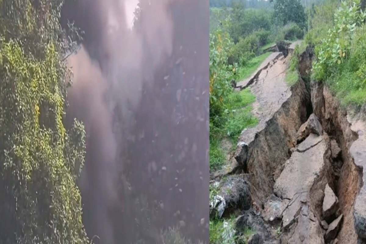 Dhanbad: Ground caves in again in Jharia.