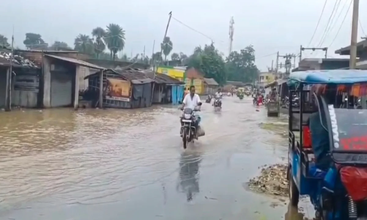 Ganga surging again! Water levels rising every hour; flood threat in the Sahibganj *diara* (riverine) area.