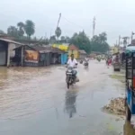 Ganga surging again! Water levels rising every hour; flood threat in the Sahibganj *diara* (riverine) area.