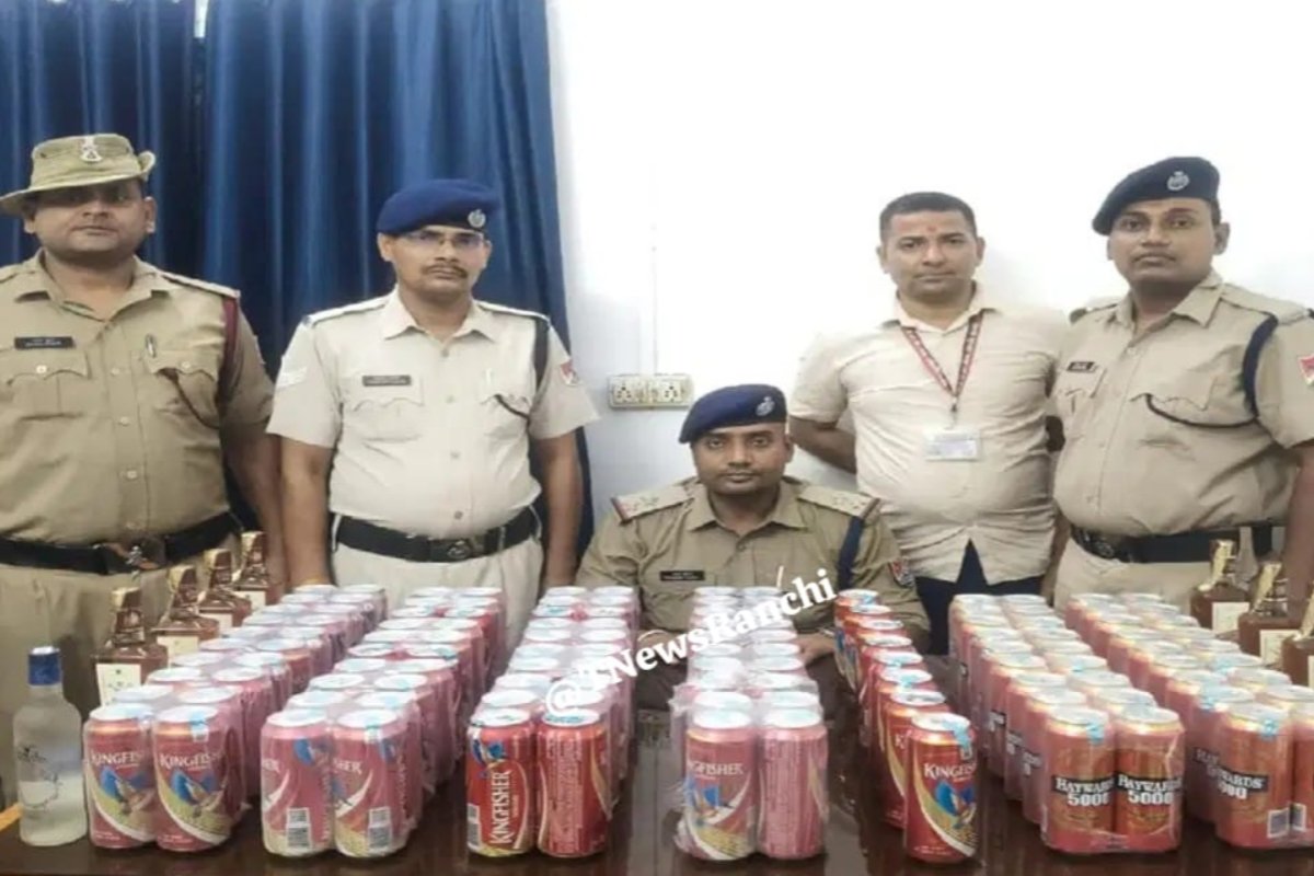 Major RPF operation at Dhanbad station; 130 liters of illicit liquor seized from Black Diamond Express.