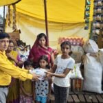 Shop destroyed by fire: Social worker Bharat Prasad rekindles hope and also provides assistance for the education of three daughters.
