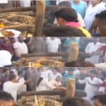 उसरी नदी के हरसिंहरायडीह घाट पर पंचतत्व में विलीन हुए सुदिव्य सोनू, नम आंखों से दी अंतिम विदाई Sudivya Sonu merged with the five elements at the Harsinhraydih Ghat of the Usri River.