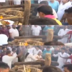 उसरी नदी के हरसिंहरायडीह घाट पर पंचतत्व में विलीन हुए सुदिव्य सोनू, नम आंखों से दी अंतिम विदाई Sudivya Sonu merged with the five elements at the Harsinhraydih Ghat of the Usri River.