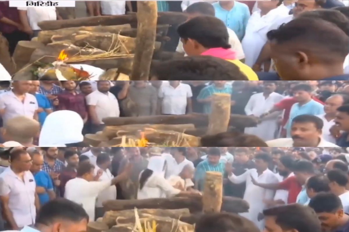 Sudivya Sonu merged with the five elements at the Harsinhraydih Ghat of the Usri River.