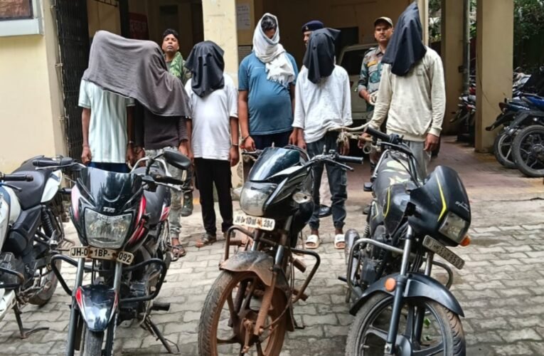 Bike theft gang busted near Sadar Hospital; six accused arrested.