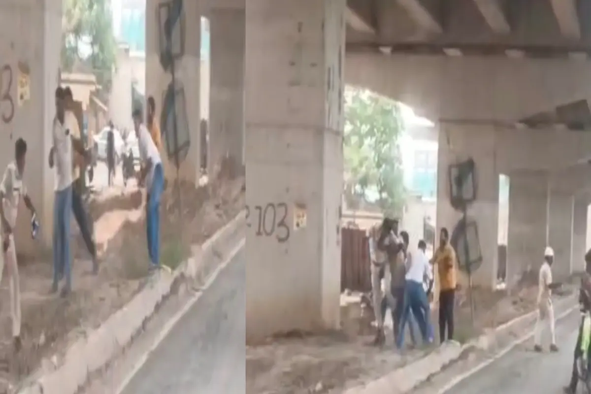 Jamshedpur: Traffic police personnel assaulted at Dimna Chowk.