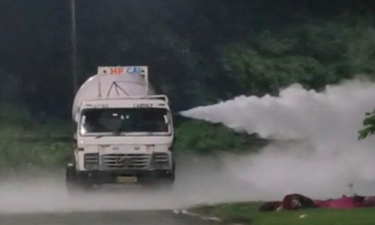 Gas leak from LPG tanker in Jamshedpur Sonari Dumuhani