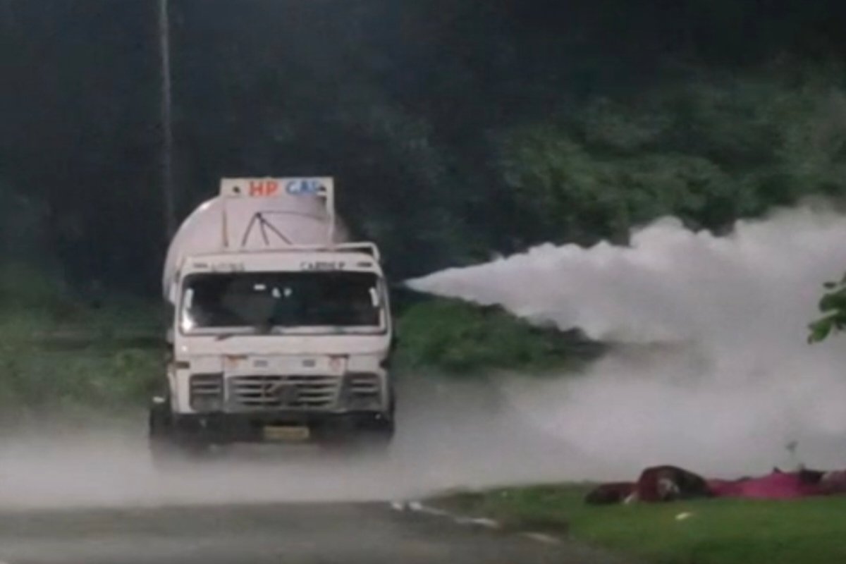 Gas leak from LPG tanker in Jamshedpur Sonari Dumuhani