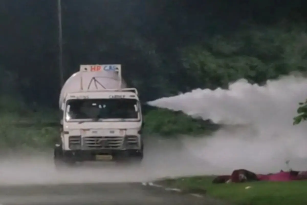 Gas leak from LPG tanker in Jamshedpur Sonari Dumuhani