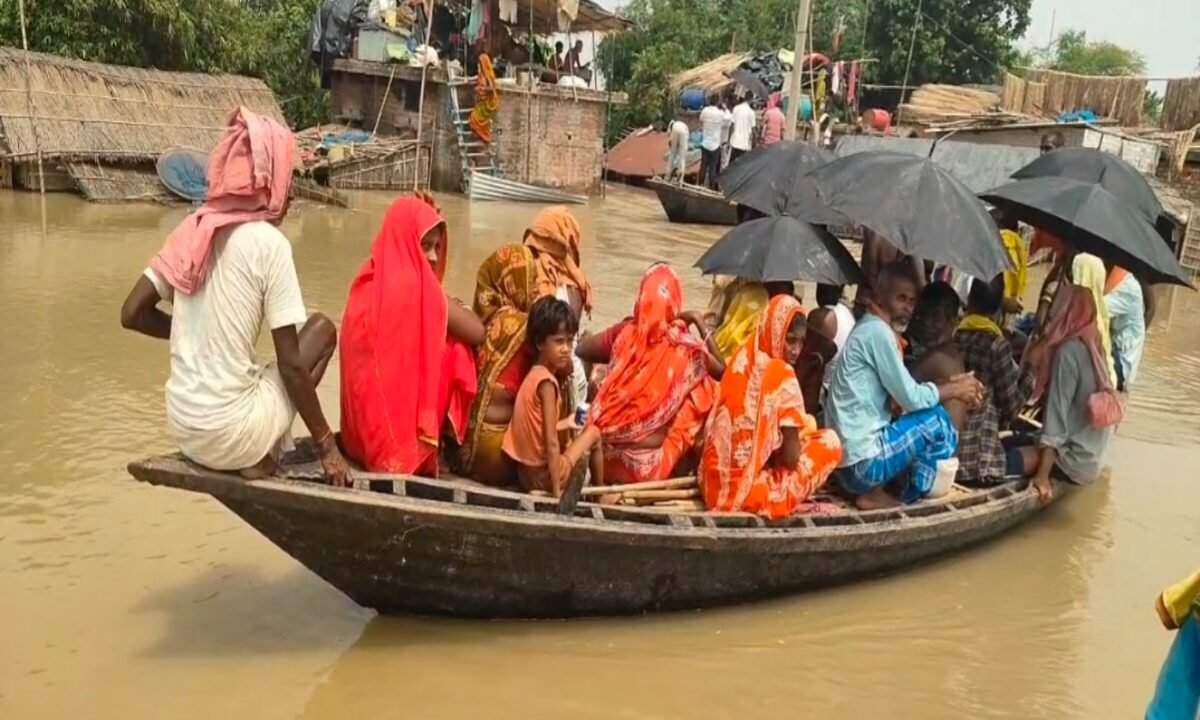 The furious form of Ganga in Sahibganj