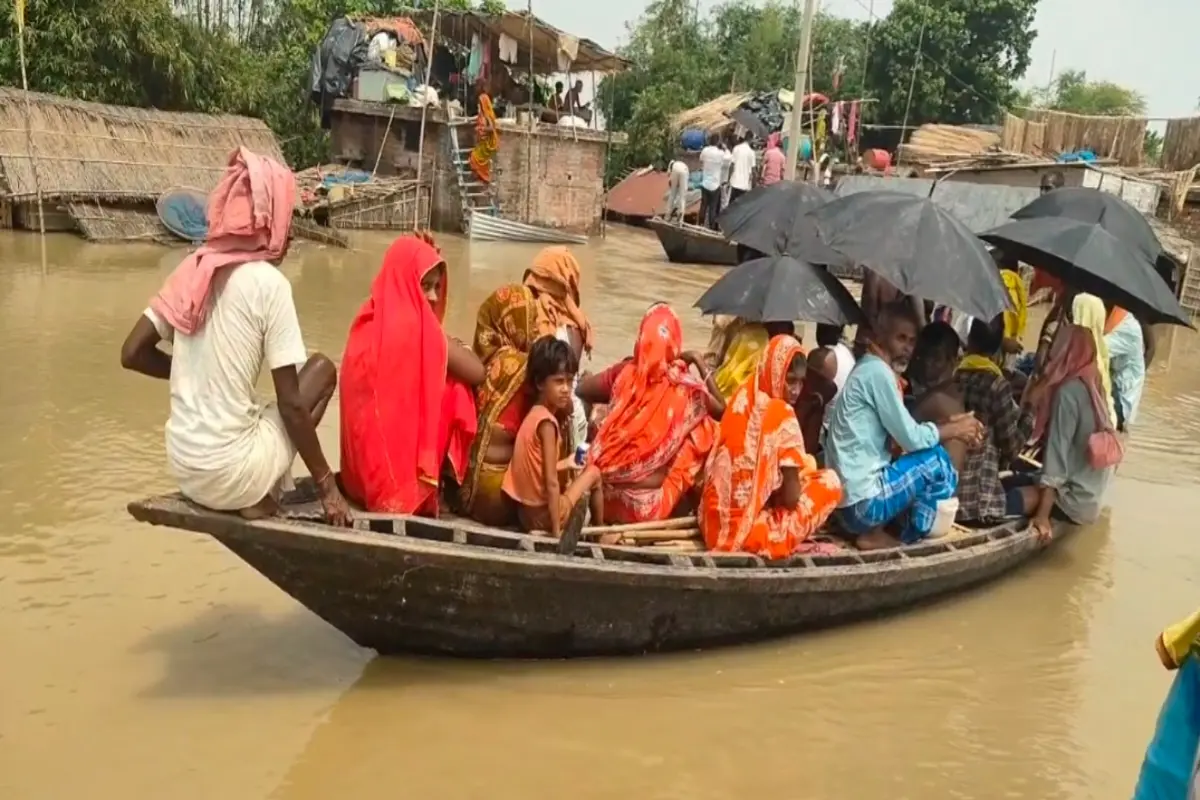 The furious form of Ganga in Sahibganj