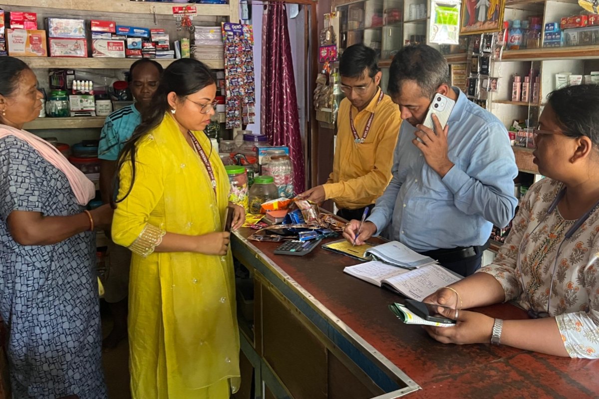 Food Safety Department raid: 5 kg of laddoos made with non-edible colors destroyed.