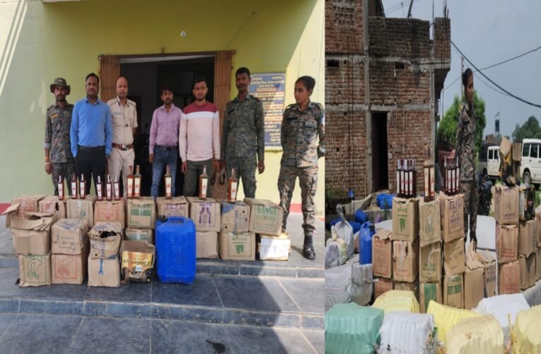 चतरा : पोस्तिया में नकली विदेशी शराब की मिनी फैक्ट्री पकड़ी, 227 लीटर से ज्यादा शराब जब्त