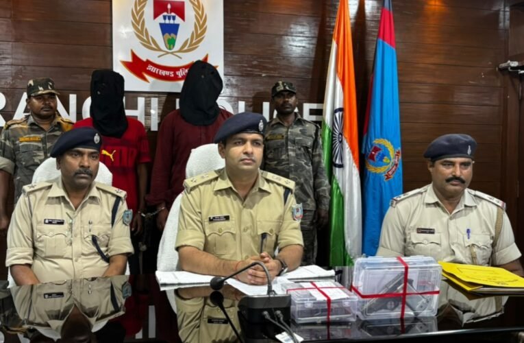 Two suspects arrested while preparing to commit a crime near Hehal Ground; a country-made pistol and live ammunition recovered.