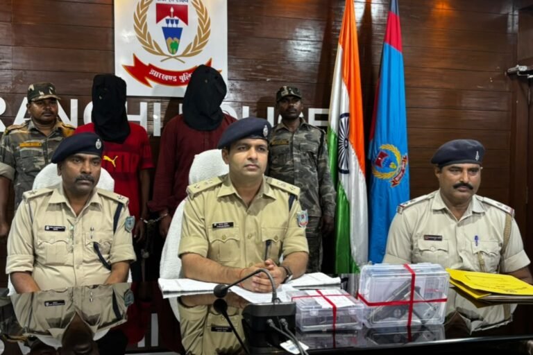 हेहल ग्राउंड के पास वारदात की तैयारी कर रहे दो संदिग्ध गिरफ्तार, देसी पिस्टल व जिंदा गोली बरामद