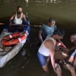 Three students drowned while bathing in the Jayanti River; a rescue operation was carried out at night under floodlights.