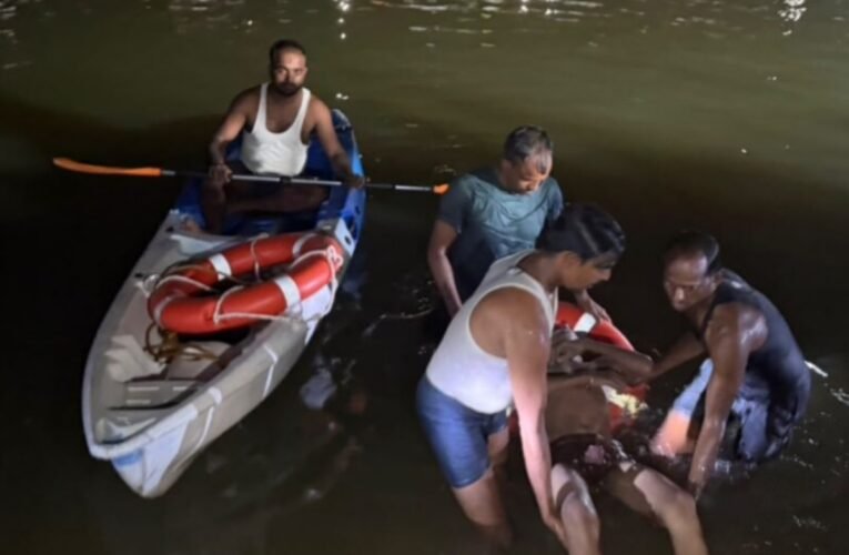 Three students drowned while bathing in the Jayanti River; a rescue operation was carried out at night under floodlights.