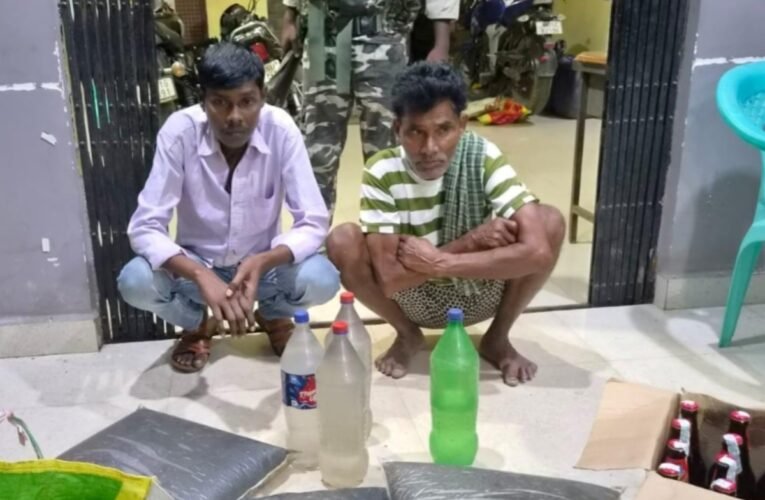 Excise Department takes major action against illicit liquor in Kharsawan; two arrested.
